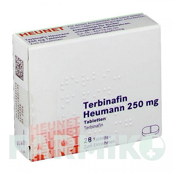 ТЕРБИНАФИН (TERBINAFIN) 250 мг таблетки 28 шт - Тербинафин HEUNET PHARMA