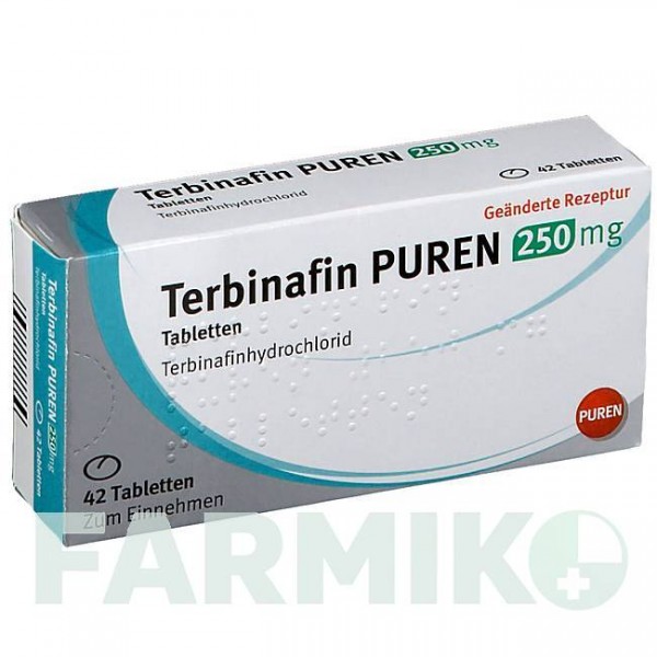 ТЕРБИНАФИН (TERBINAFIN) 250 мг таблетки 42 шт - Тербинафин PUREN PHARMA