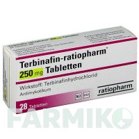 ТЕРБІНАФІН (TERBINAFIN) 250 мг таблетки 28 шт - Тербінафін RATIOPHARM