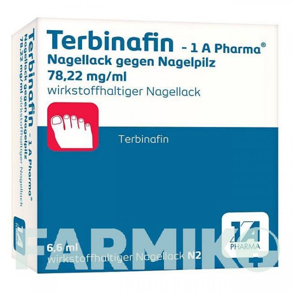 ТЕРБИНАФИН (TERBINAFIN) 78,22 мг/мл лак 6,6 мл - Тербинафин 1 A PHARMA