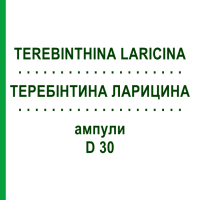 ТЕРЕБІНТИНА ЛАРИЦИНА (TEREBINTHINA LARICINA) D 30 ампули 10x1 мл - Гомеопатія WALA HEILMITTEL