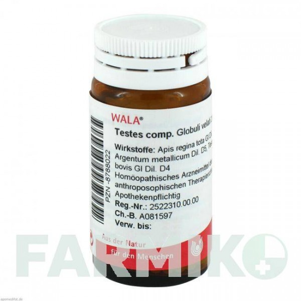 ТЕСТЕС КОМП (TESTES COMP) глобули 20 г - Гомеопатия WALA HEILMITTEL