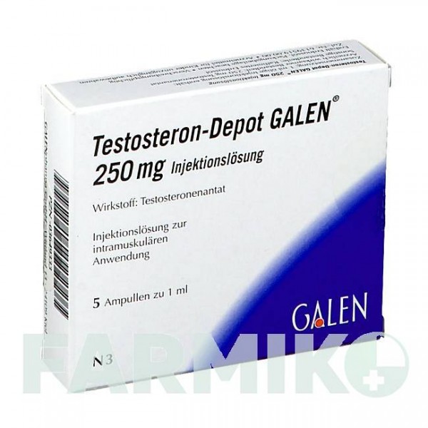 ТЕСТОСТЕРОН (TESTOSTERON) 250 мг розчин 5x1 мл - Тестостерон GALENPHARMA