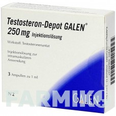 ТЕСТОСТЕРОН (TESTOSTERON) 250 мг розчин 3x1 мл - Тестостерон GALENPHARMA