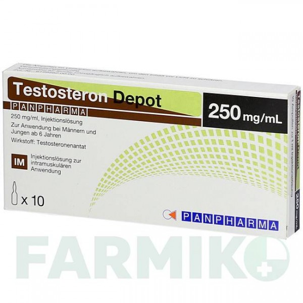 ТЕСТОСТЕРОН (TESTOSTERON) 250 мг/мл розчин 3x1 мл - Тестостерон PANPHARMA