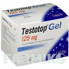 ТЕСТОТОП (TESTOTOP) 125 мг гель 30 шт - Тестостерон GALENPHARMA