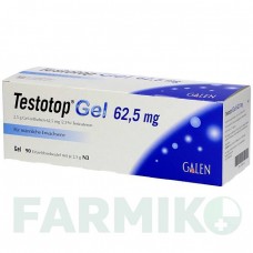 ТЕСТОТОП (TESTOTOP) 62,5 мг гель 90 шт - Тестостерон GALENPHARMA
