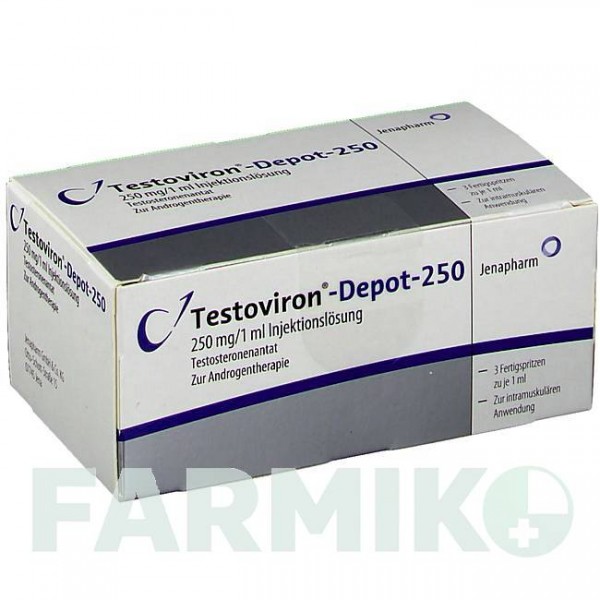 ТЕСТОВИРОН (TESTOVIRON) 250 раствор 3x1 мл - Тестостерон JENAPHARM