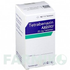 ТЕТРАБЕНАЗИН (TETRABENAZIN) 25 мг таблетки 112 шт - Тетрабеназин ARISTO PHARMA