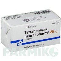 ТЕТРАБЕНАЗИН (TETRABENAZIN) 25 мг таблетки 112 шт - Тетрабеназин NEURAXPHARM