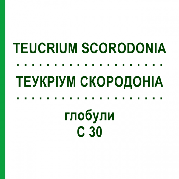 ТЕУКРИУМ СКОРОДОНИА (TEUCRIUM SCORODONIA) C 30 глобули 10 г - Гомеопатия DHU