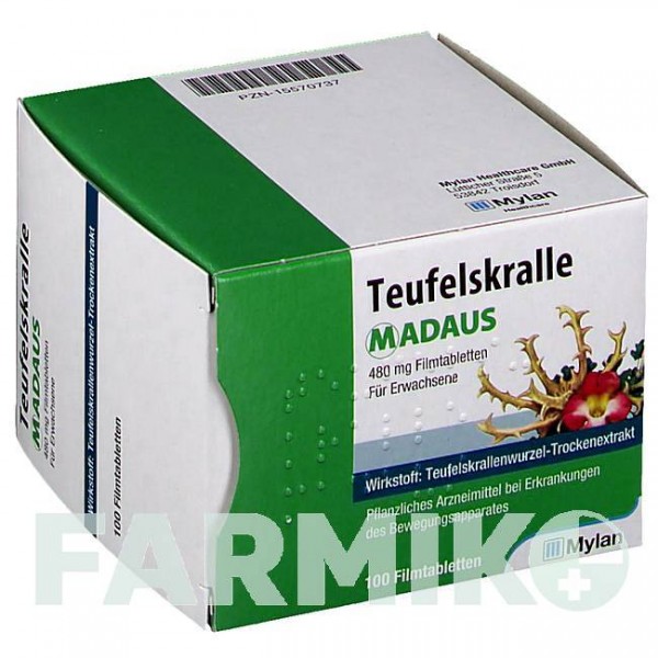 ТЕУФЕЛЬСКРАЛЛЕ (TEUFELSKRALLE) таблетки 100 шт - Корень дьявольского когтя VIATRIS