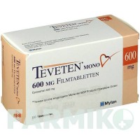 ТЕВЕТЕН (TEVETEN) 600 мг таблетки 98 шт - Эпросартан KOHLPHARMA