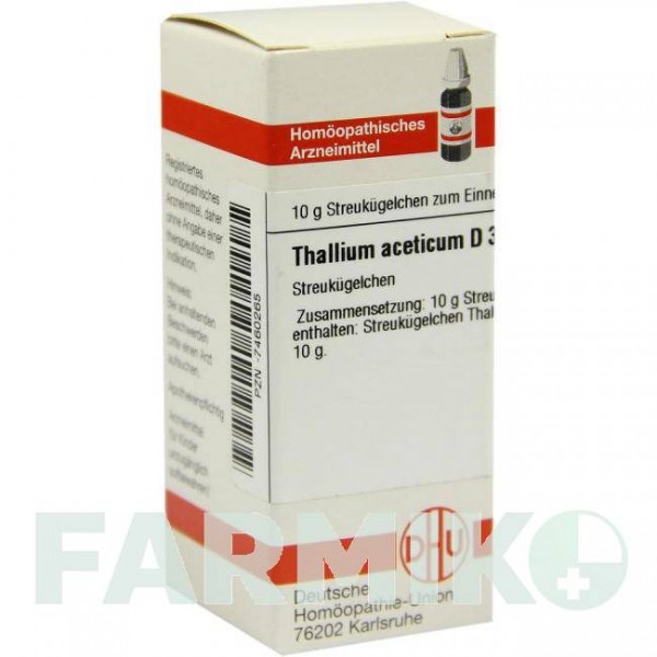 ТАЛЛИУМ АЦЕТИКУМ (THALLIUM ACETICUM) D 30 глобули 10 г - Гомеопатия DHU