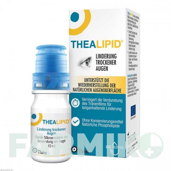 ТЕАЛІПІД (THEALIPID) краплі 10 мл - Активні речовини THEA FARMA