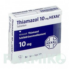 ТИАМАЗОЛ (THIAMAZOL) 10 мг таблетки 50 шт - Тиамазол HEXAL
