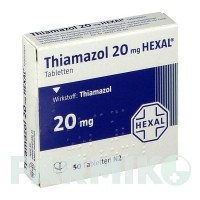 ТИАМАЗОЛ (THIAMAZOL) 20 мг таблетки 50 шт - Тиамазол HEXAL