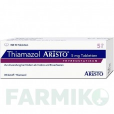ТИАМАЗОЛ (THIAMAZOL) 5 мг таблетки 50 шт - Тиамазол ARISTO PHARMA