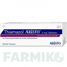 ТИАМАЗОЛ (THIAMAZOL) 5 мг таблетки 100 шт - Тиамазол ARISTO PHARMA