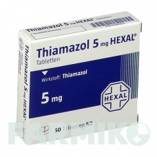 ТИАМАЗОЛ (THIAMAZOL) 5 мг таблетки 50 шт - Тиамазол HEXAL