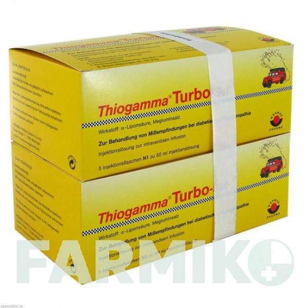 ТИОГАММА (THIOGAMMA) флакон 2x5x50 мл - Тиоктовая кислота WORWAG PHARMA