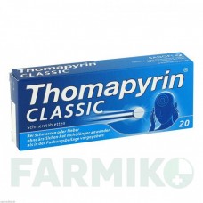 ТОМАПИРИН КЛАССИК (THOMAPYRIN CLASSIC) таблетки 20 шт - Парацетамол, Другое A.NATTERMANN & CIE