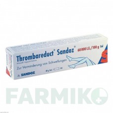 ТРОМБАРЕДУКТ (THROMBAREDUCT) 60000 МЕ гель 40 г - Гепарин HEXAL