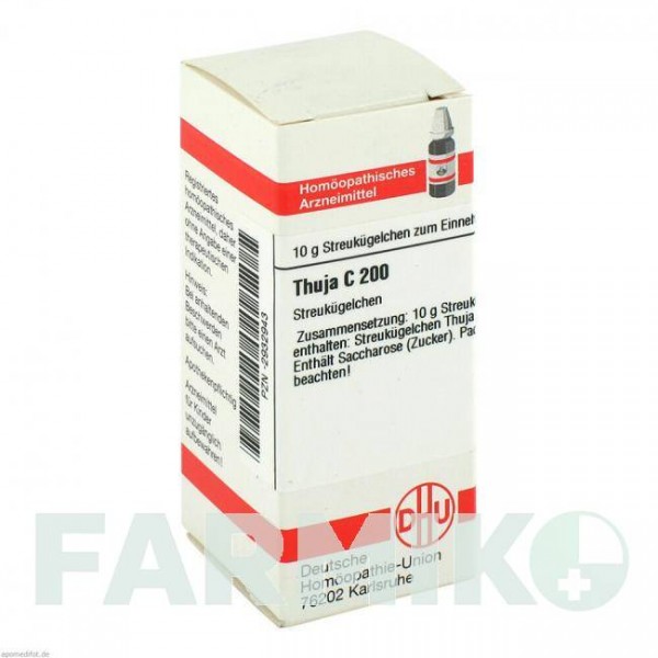 ТУЯ (THUJA) C 200 глобули 10 г - Гомеопатия DHU