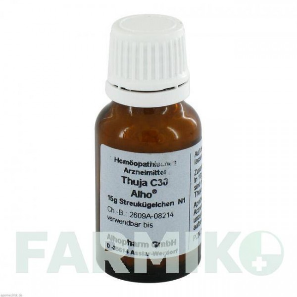 ТУЯ (THUJA) C 30 глобули 15 г - Гомеопатия ALHOPHARM