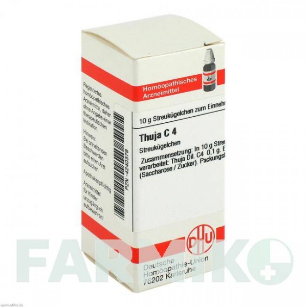 ТУЯ (THUJA) C 4 глобули 10 г - Гомеопатия DHU