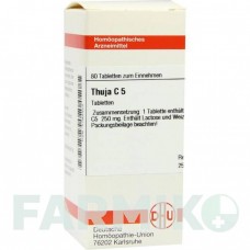 ТУЯ (THUJA) C 5 таблетки 80 шт - Гомеопатия DHU