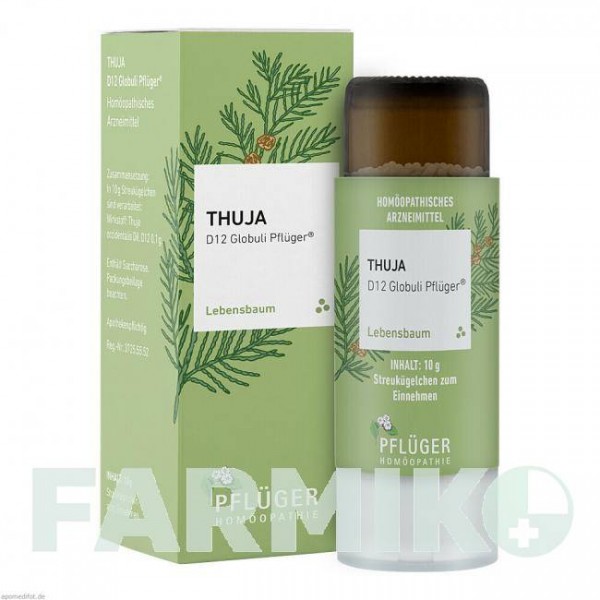ТУЯ (THUJA) D 12 глобули 10 г - Гомеопатия HOMOOPATHISCHES ALEXANDER PFLUGER