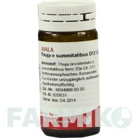 ТУЯ (THUJA) D 12 глобули 20 г - Гомеопатия WALA HEILMITTEL