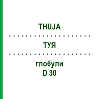 ТУЯ (THUJA) D 30 глобули 10 г - Гомеопатия DR.RECKEWEG