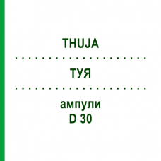 ТУЯ (THUJA) D 30 ампулы 10x1 мл - Гомеопатия WALA HEILMITTEL