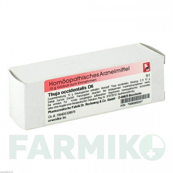 ТУЯ (THUJA) D 6 глобули 10 г - Гомеопатия DR.RECKEWEG