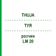 ТУЯ (THUJA) LM 20 раствор 10 мл - Гомеопатия ARCANA DR.SEWERIN