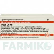 ТУЯ (THUJA) LM XII глобули 5 г - Гомеопатия DHU
