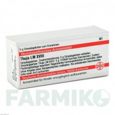 ТУЯ (THUJA) LM XVIII глобули 5 г - Гомеопатия DHU