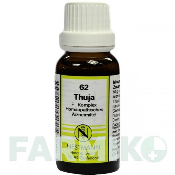 ТУЯ (THUJA) раствор 20 мл - Гомеопатия NESTMANN PHARMA