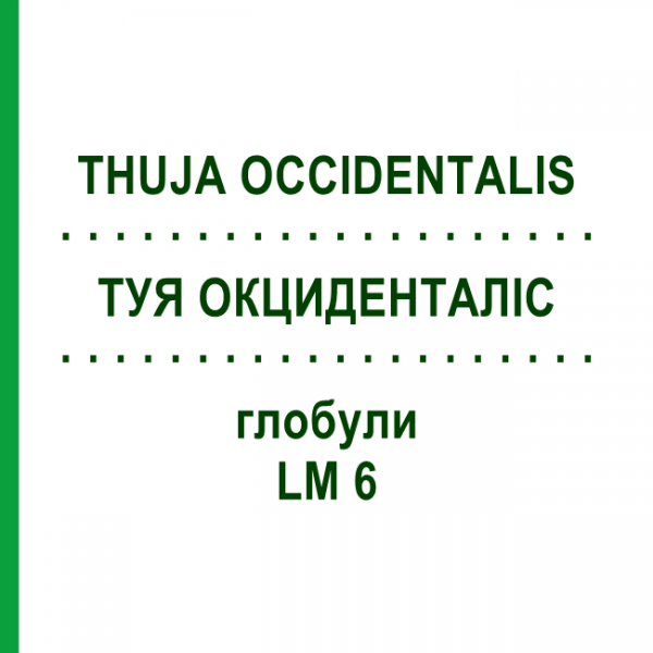 ТУЯ ОКЦИДЕНТАЛИС (THUJA OCCIDENTALIS) LM 6 глобули 10 г - Гомеопатия SPAGYRA