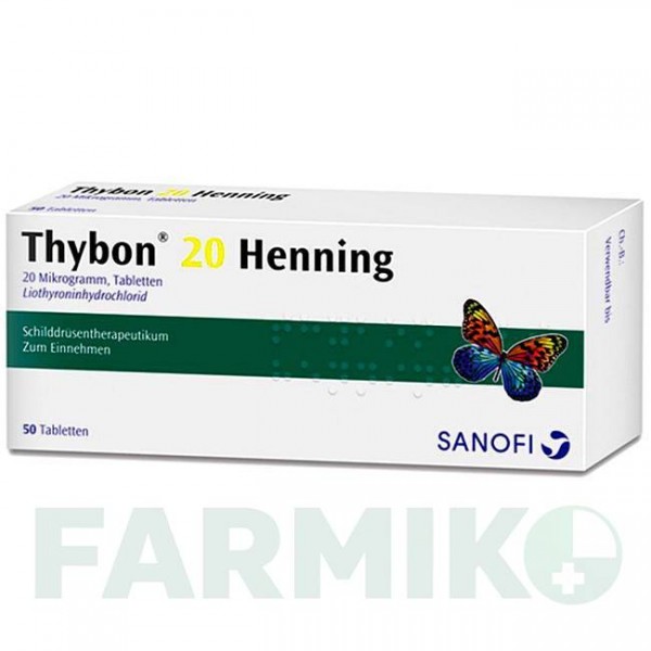 ТИБОН (THYBON) 20 таблетки 50 шт - Лиотиронин SANOFI