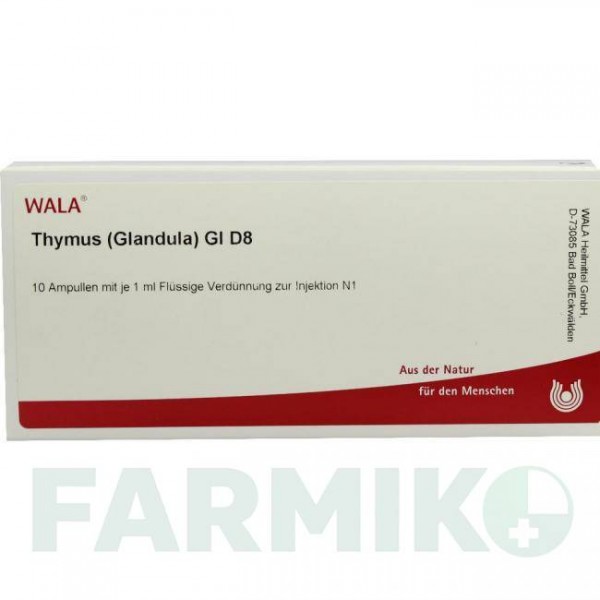 ТИМУС ГЛАНДУЛА (THYMUS GLANDULA) D 8 ампулы 10x1 мл - Гомеопатия WALA HEILMITTEL