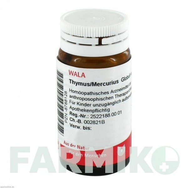 ТИМУС МЕРКУРИУС (THYMUS MERCURIUS) глобули 20 г - Гомеопатия WALA HEILMITTEL
