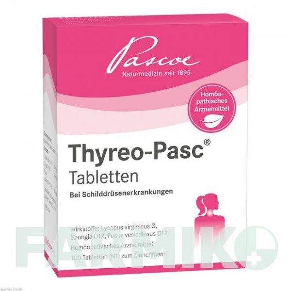 ТИРЕО (THYREO) таблетки 100 шт - Гомеопатия PASCOE