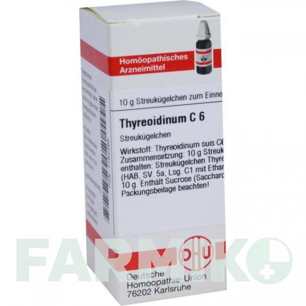 ТИРЕОИДИНУМ (THYREOIDINUM) C 6 глобули 10 г - Гомеопатия DHU