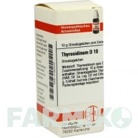 ТИРЕОИДИНУМ (THYREOIDINUM) D 10 глобули 10 г - Гомеопатия DHU