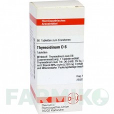 ТИРЕОИДИНУМ (THYREOIDINUM) D 6 таблетки 80 шт - Гомеопатия DHU