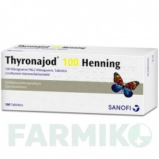 ТИРОНАЙОД (THYRONAJOD) 100 таблетки 100 шт - Левотироксин, Йодид калия SANOFI