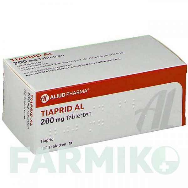 ТІАПРИД (TIAPRID) 200 мг таблетки 100 шт - Тіаприд ALIUD PHARMA